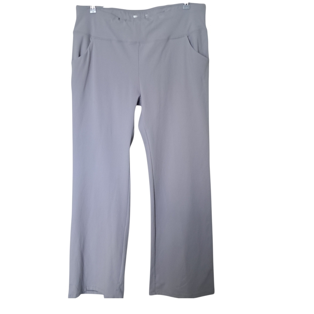 IUGA High-Waisted Stretch Yoga Pants Gray 3XL NWT Pockets